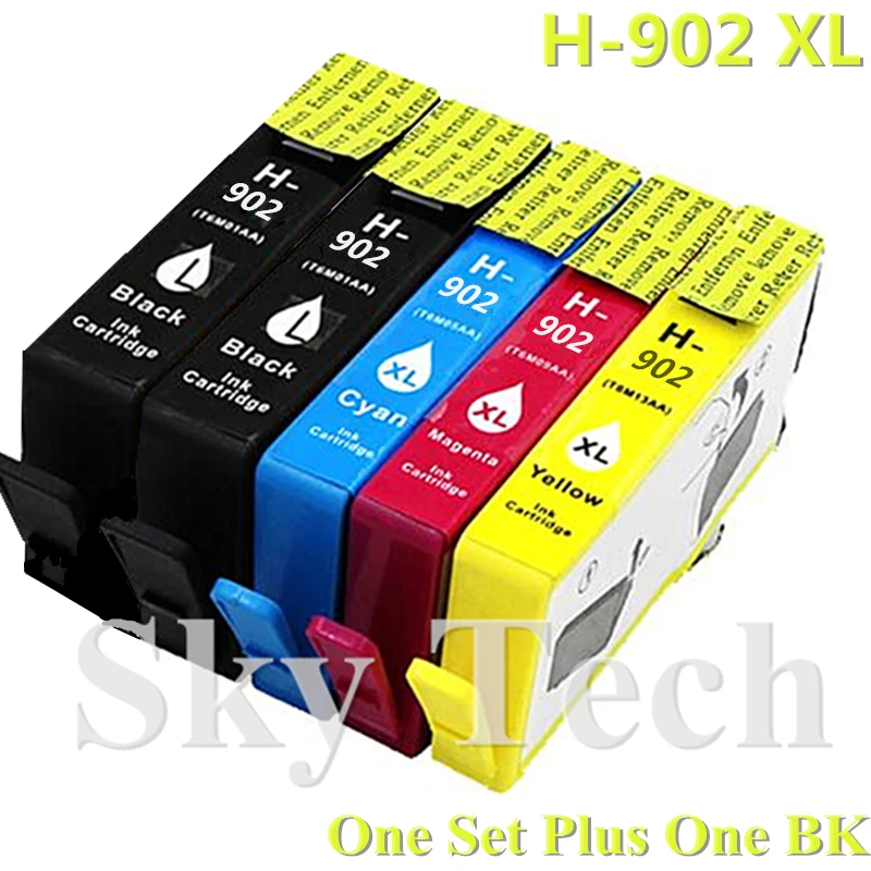 

One Set Plus One BK Compatible Cartridge For HP902XL HP-902XL , For HP 6960 6961 6963 6964 6965 6966 6968 6970 6971 6974 6975