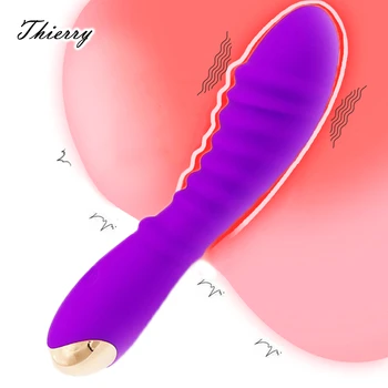 Thierry Silicone G-Spot Vibrator, 20 speeds Waterproof Dildo Massage Clitoris Vagina Stimulator Sex Toys for Women Masturbation 2