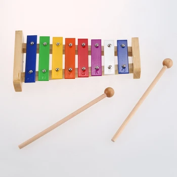 

New 8-Note Wooden Musical Toys Teaching Aid Child Early Educational Wisdom Development Music Instrument Baby Toys
