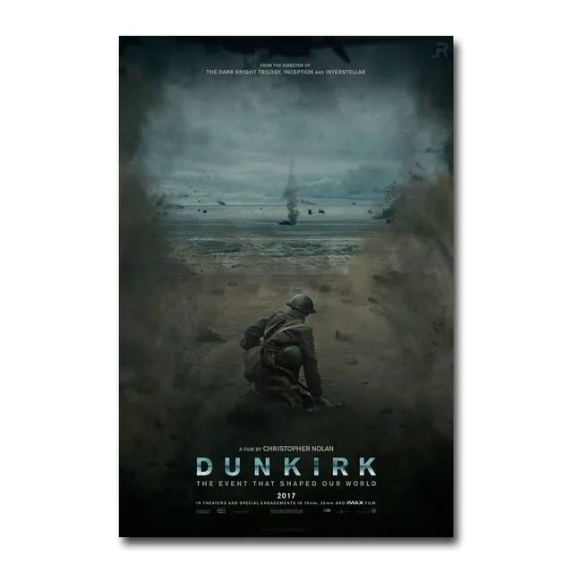Dunkirk Movie Poster Christopher Nolan Silk Canvas Poster 13x20 24x36 inch