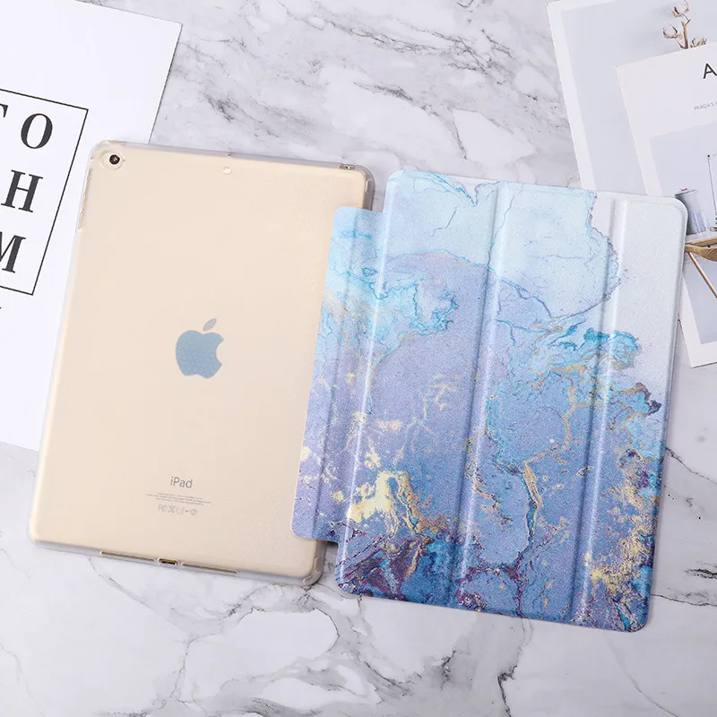 Ультра тонкий чехол для ipad 9,7 дюймов чехол из искусственной кожи Magentic Smart Cover чехол на заднюю панель из ТПУ Защитный Чехол для ipad 9,7 крышка