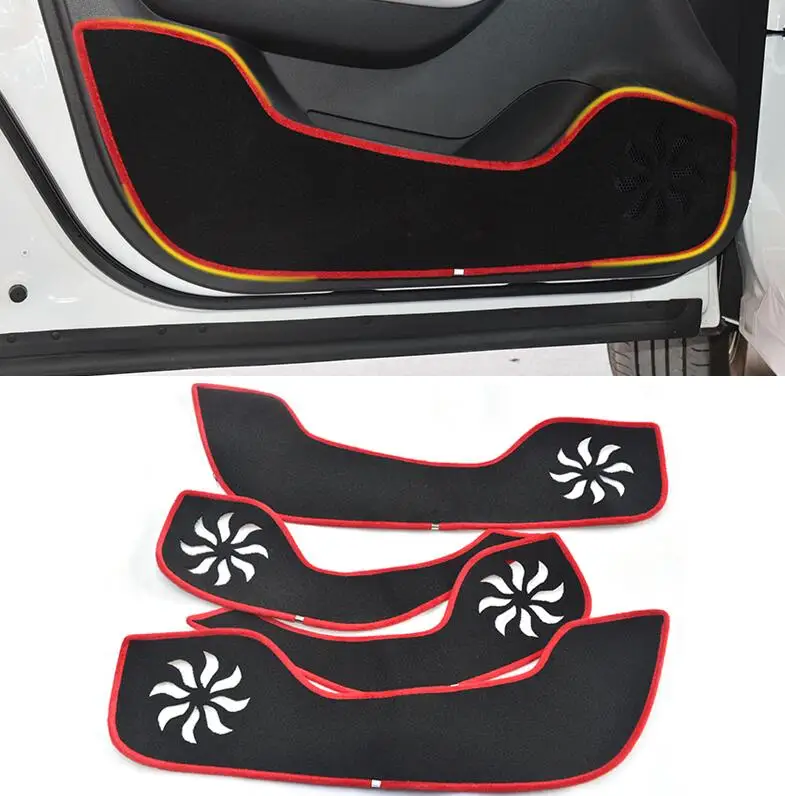 

Car styling fit for Renault Kadjar 2016 Protector Side Edge Protection Pad Protected Anti-kick Door Mats Cover high quality