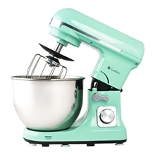 Миксер GEMLUX GL-SM55TB(Мощность 1000 Вт, чаша объемом 5 л, кол-во скоростей 6, съемная чаша, откидная головка, 3 мешалки, материал корпуса- пластмасса