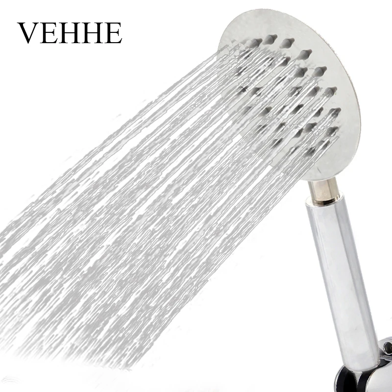 VEHHE Round Stainless Steel Thin Edge Durable Bathroom Shower Head