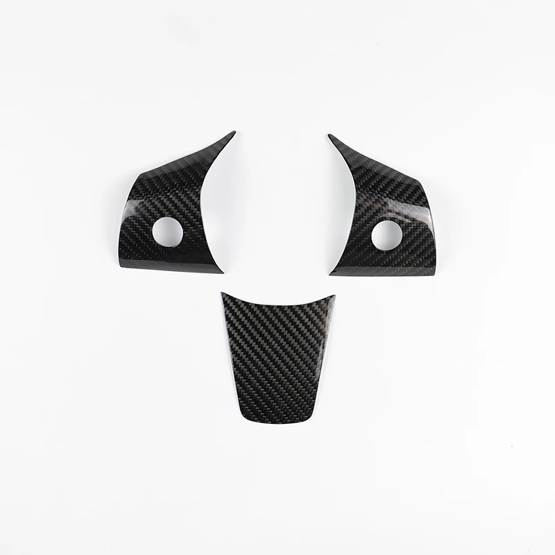 

3PCS Carbon Fiber Decorative Stickers For Tesla Model 3 Steering Wheel Accessory Fit for Tesla Model 3 2017-2019
