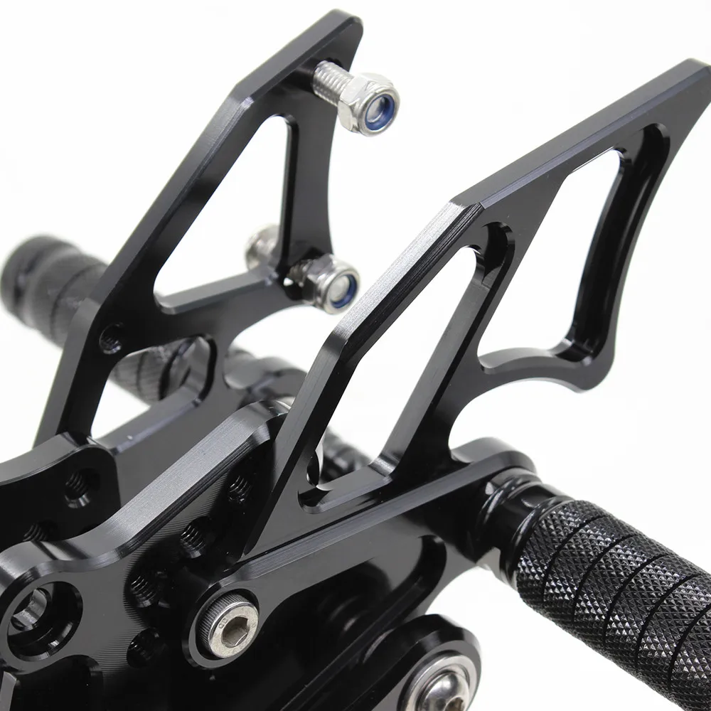 Для YAMAHA YZF R25 2015 2016 R3 CNC Алюминиевый Регулируемый мотоцикл Rearsets задний комплект