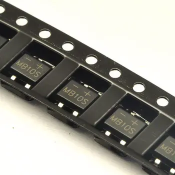 

50PCS MB10S SOP-4 1000V 0.5A bridge rectifier new and original IC free shipping