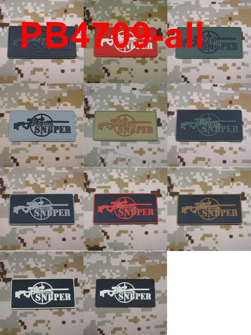 

SNIPER Morale 3D PVC Patch Badges Military Tactics Patch Badges