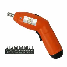 Battery Operated Mini Screwdriver Set 6V Cordless Screwdriver for Electric Drilling Household