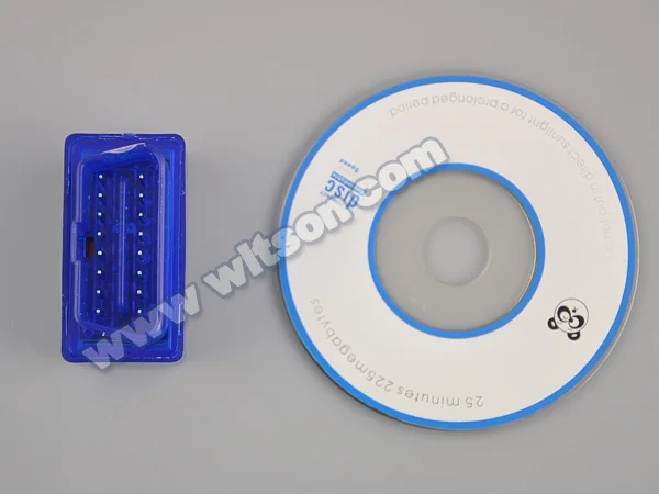 Диагностический сканер WITSON версии V2.1 Super Mini ELM 327 Bluetooth OBD II 2 для Android dvd адаптер