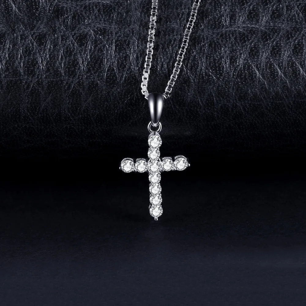 JewelryPalace 0.7ct Cubic Zirconia Cross Pendant 925 Sterling Silver Not Include A Chain Best Friends Pendant Hot Selling Gifts