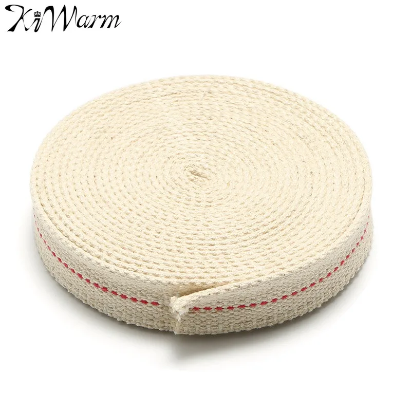 KiWarm Hot Sale 4.5M Width 22mm Flat Cotton Wick Oil Lamp Lantern For