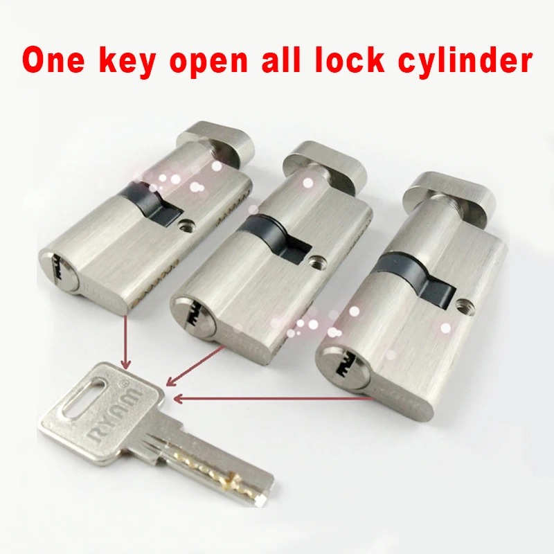 Management Open All Same Keys 60 70 80 90mm Cylinder Door Hardware