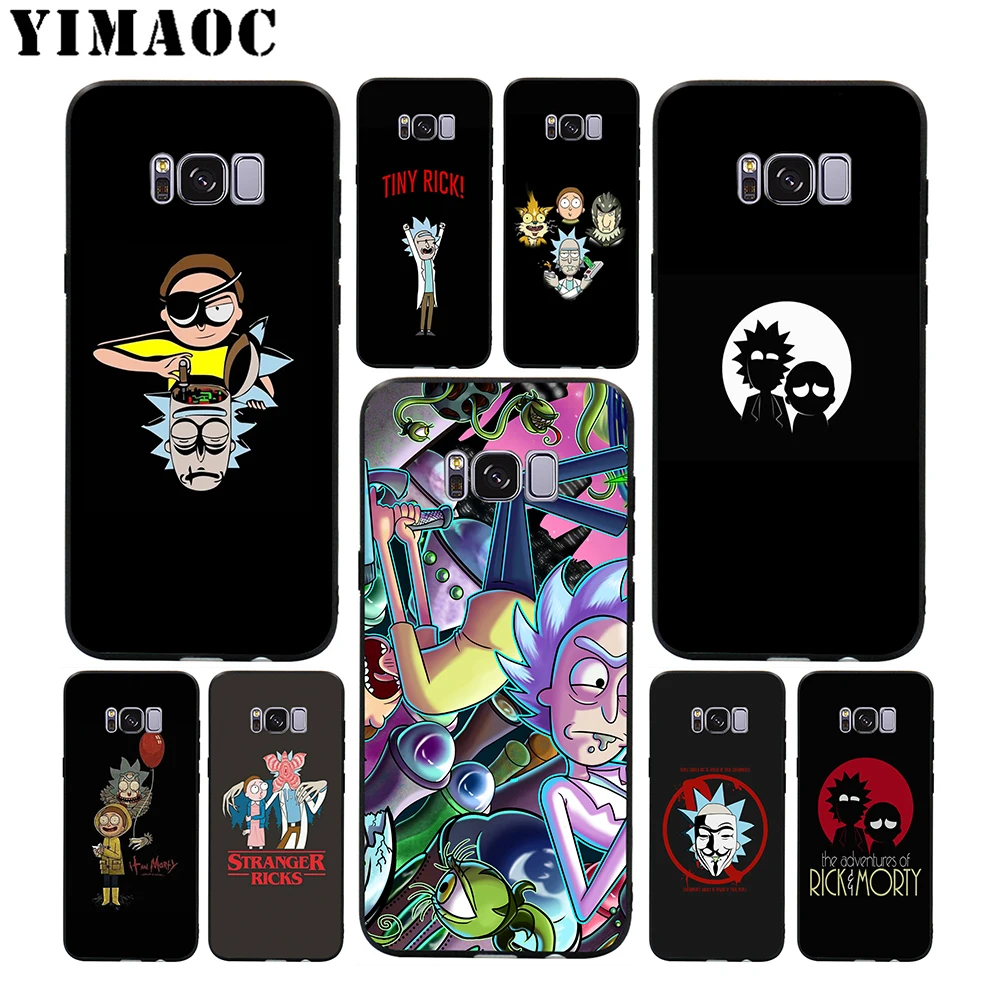 

YIMAOC Rick and Morty Soft Case for Samsung Galaxy S10 S10e S9 S8 A6 Plus S7 S6 Edge A7 A5 A3 J6 Note 9 8