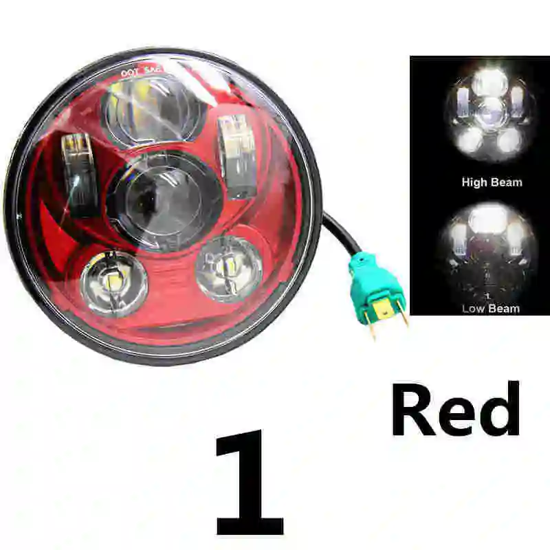 Blue Red 5 3 4 inch Motorcycle Motor Projector LED 