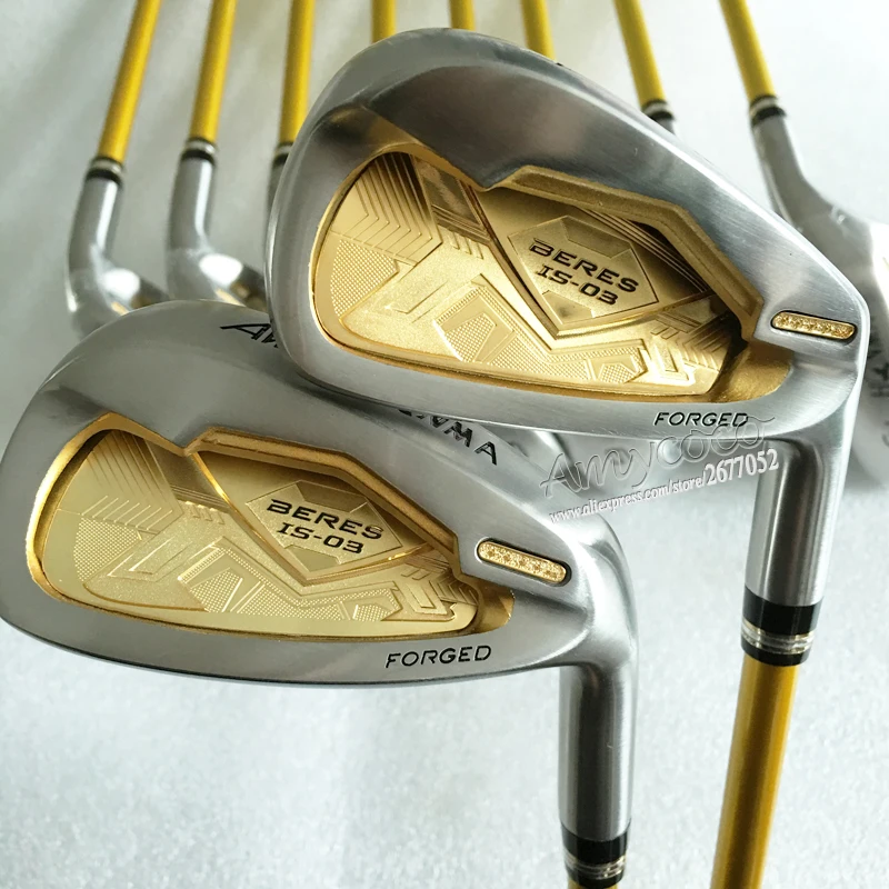 Новые клюшки для гольфа Honma S-03 4 звезды полный набор клюшек для гольфа+ дерево+ утюги+ клюшка+ сумка графитовый Вал для гольфа головной убор