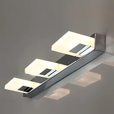 

LED Wall Sconce,LED Bathroom Mirror Wall Light With 3 Lights, Modern Metal Arcylic Electroplating
