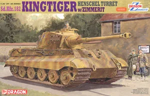 Модель Dragon 1/35 Sd Kfz.182 с тигром King Warlord Henschel покрытием zimery 6303 | Игрушки и хобби