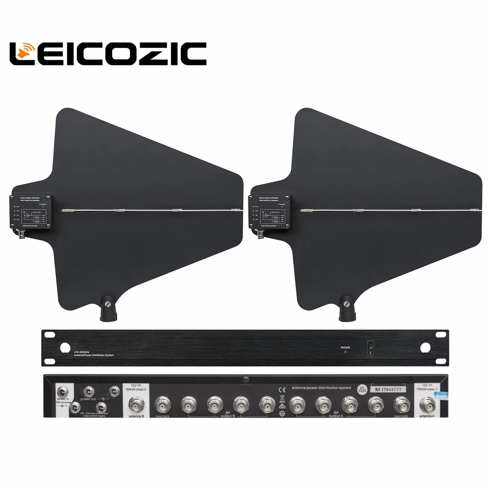 Leicozic новая UA844/UA874 активная направленная антенна 5 каналов UHF Антенна система распределения питания супер широкополосная 500-950 МГц