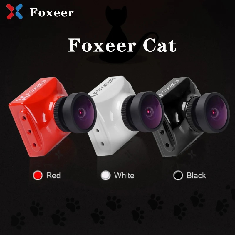 

Foxeer CAT Super Starlight FPV Camera 0.0001lux low latency Night Flight Camera FPV 16:9/4:3 PAL/NTSC Switchable 5~40V Support
