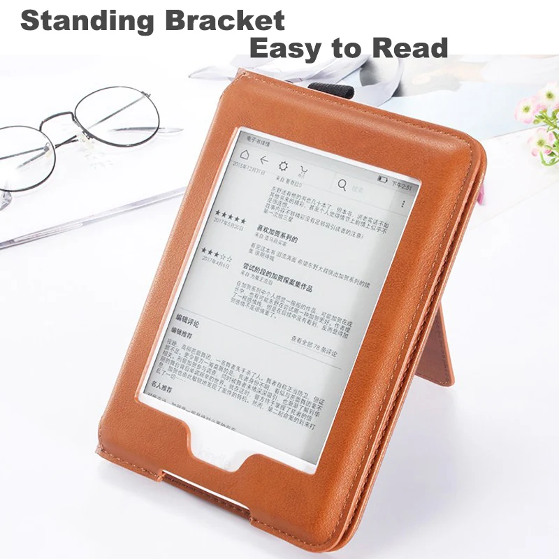 NINJACASE Multifunction Case For Funda Kindle Paperwhite 4 (10th  Generation-2018 Release) eReader Handheld Stand PU LeatherCover - AliExpress