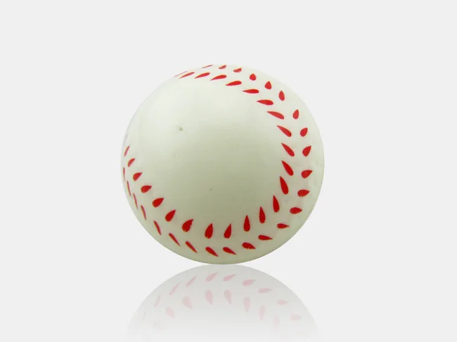 2 шт/партия спортивный полиуретановый мяч-антистресс, ПУ баскетбол, ПУ бейсбол, сдавливающий мяч, антистресс мяч 6,3 см диаметр GYH - Цвет: Base ball