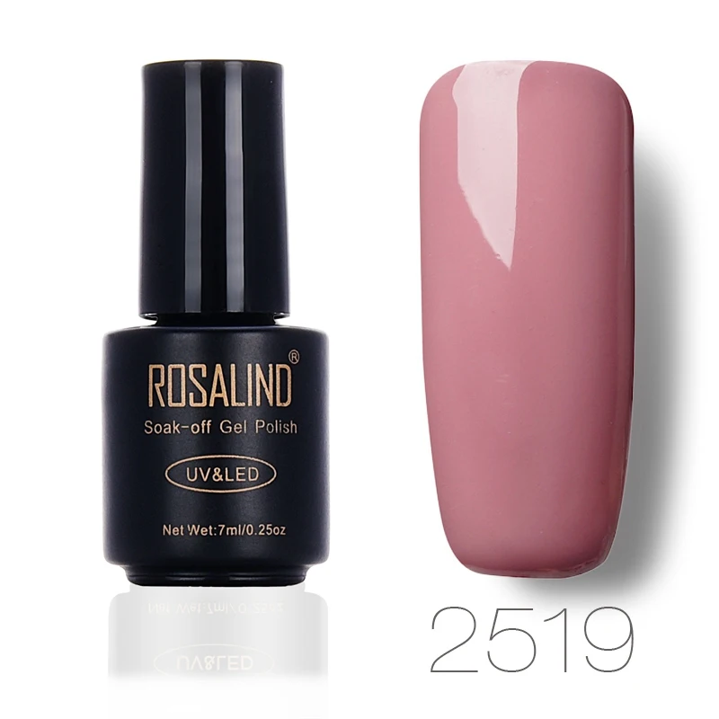 2519 ROSALIND 7 мл гель-гель для полировки ногтей лак для ногтей Vernis Полупостоянный набор гель-лаки для ногтей - Цвет: 2519