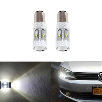 

2PCs CANbus White Led Bulb Fit For Volkswagen VW Jetta MK6 Daytime Running Light Driving DRL Replacement Bulbs Car-Styling