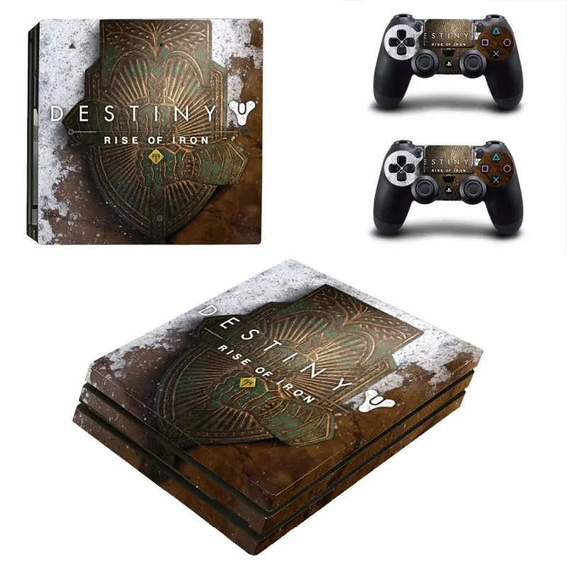 DestinyRise Железа Дизайн Для PS4 Pro Винил Наклейку Кожи Sony Playstation 4 PRO Консоли и