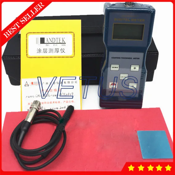 

CM-8823 Digital Paint Coating Thickness Gauge With NF Type Eddy Current Principle aluminum Thickness measuring equipment