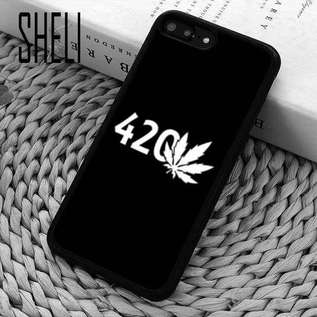 

SHELI Tropical weed hemp banana leaves Phone Case Cover For iPhone 5 6s 7 8 plus 11 pro X XR XS max Samsung S7 edge S9 S10