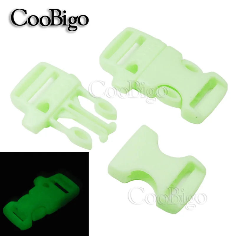 

2pcs 5/8" Whistle Buckles Emergency Survive Kits for Paracord Bracelet Outdoor Glow In the Dark Bag Parts