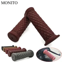 7/" 22 мм Винтаж резиновые кафе рукоятки руля рукоятки для мотоциклов для SUZUKI RM85 RM125 RM250 RMX250 RM 85 125 250 RMX 250