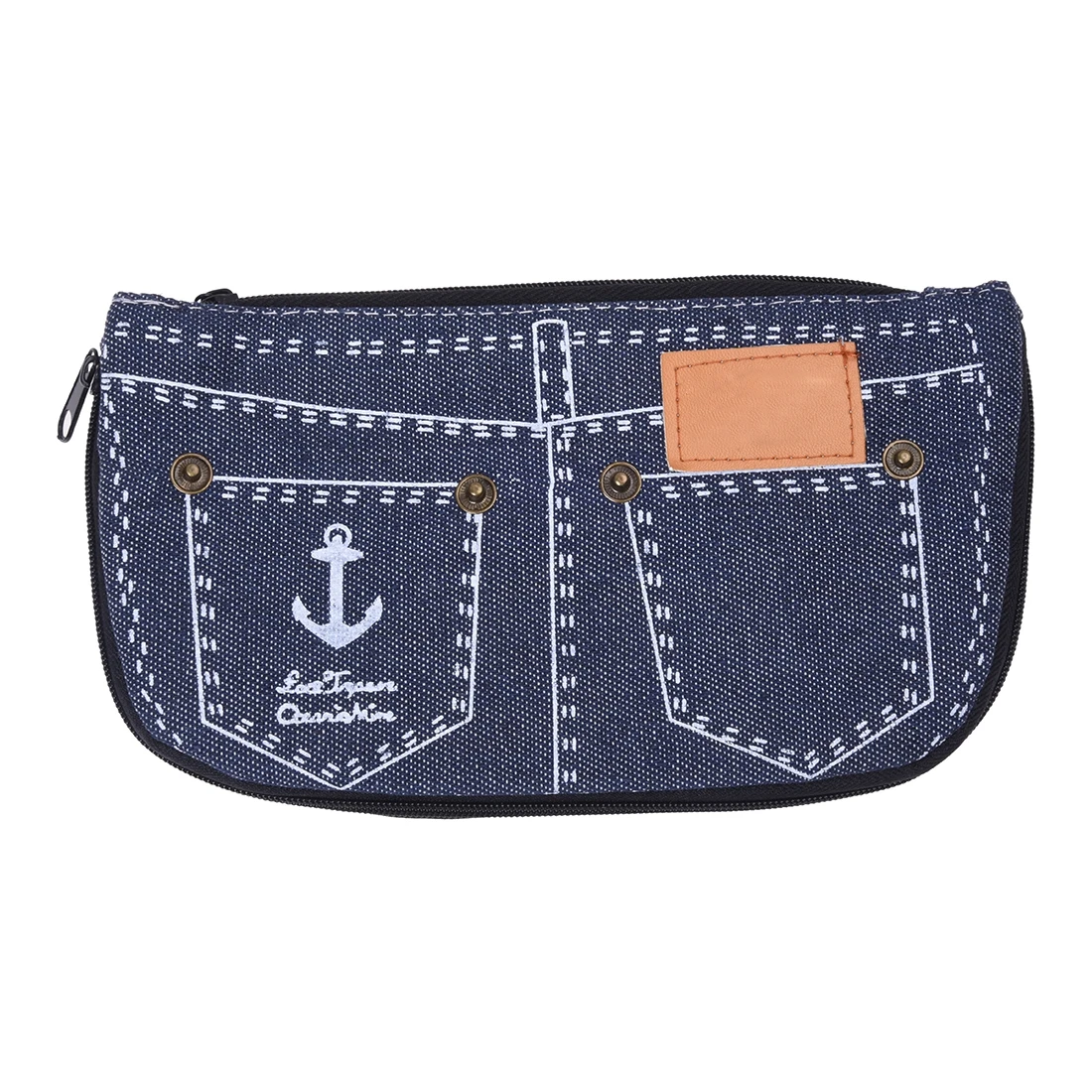

5pack Cute Pencil Box Denim Shorts Case Jeans Style Cosmetic Bag Change Purse Wallets