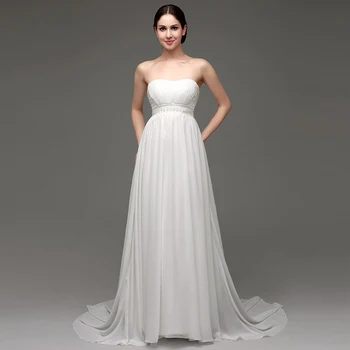 

LPTUTTI New White Vintage Plus Size Princess Bridal Marriage Gown Bride Simple Party Events Long Luxury Wedding Dresse