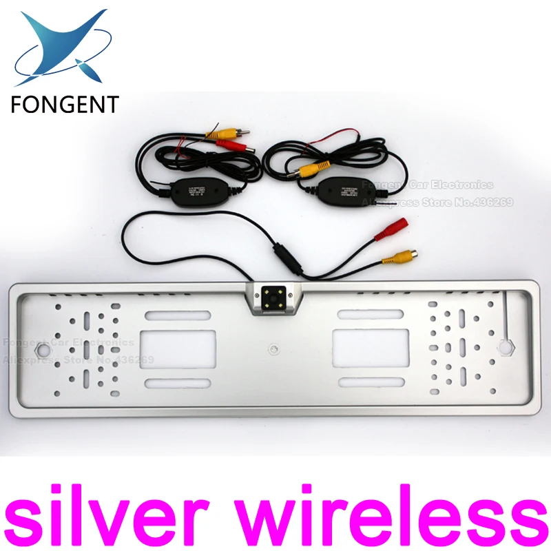 

For CCD HD car rear view camera backup reverse Universal Vehicle camera European License Plate Frame night vision with LED