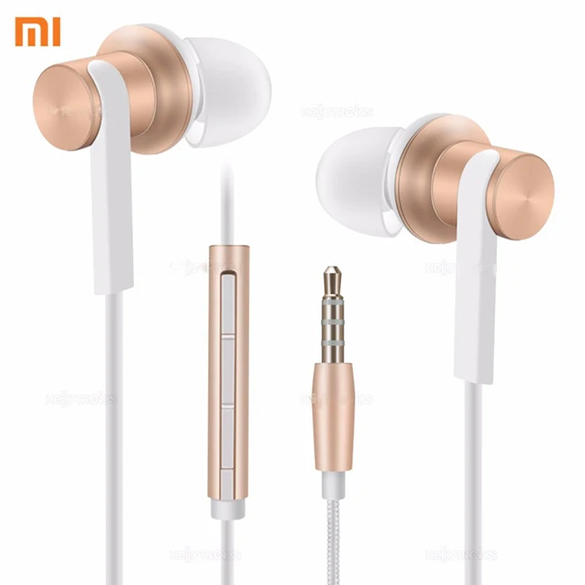 Оригинальные наушники вкладыши Xiaomi Mi Gold Iron In Ear phones Pro|Наушники и гарнитуры| |