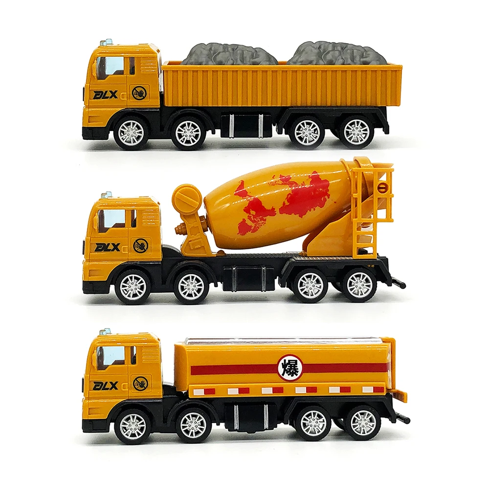 

Constriction Vehicles Model 1:55 Diecast Engineering Toy Dump Truck Mixer Tanker Car Toy for Kids Children Toddlers Boys Gift