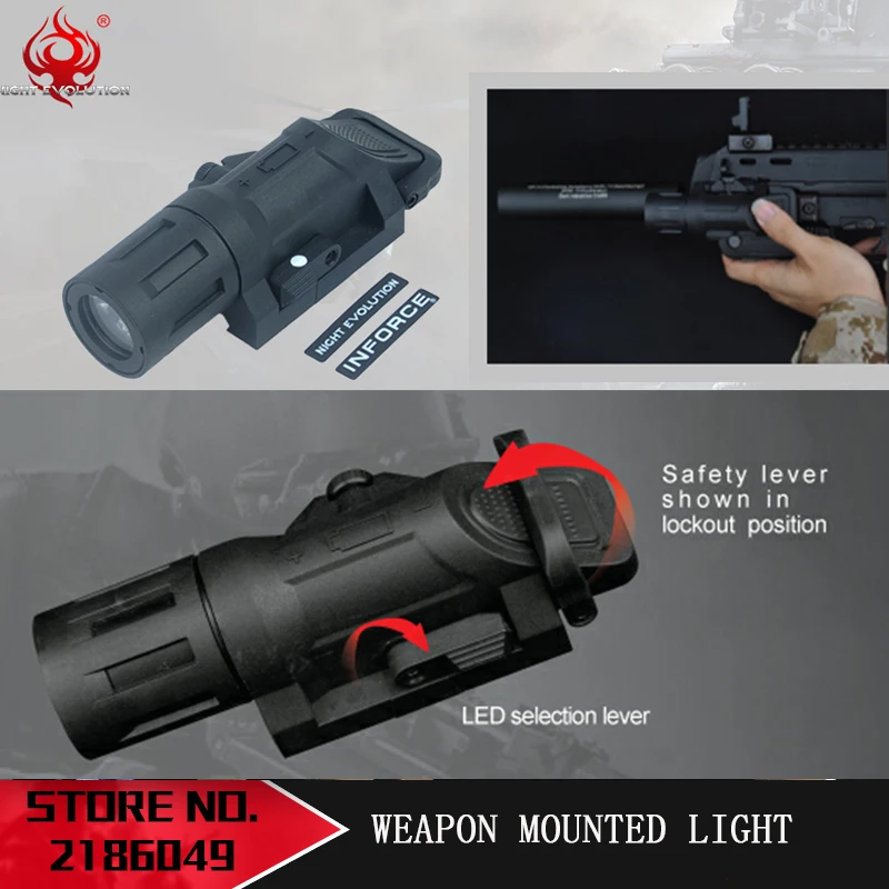 

Element Airsoft WML-X2 Tactical Illuminator Long Version WMLZaklamp Hoge Helderheid Wapen Mounted Strobe Light WML Rifle