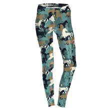 JIGERJOGER Новинка года единорог лошадь камуфляжные спортивные Леггинсы сублимационная stampa 3D цифровая печать плюс размер спортивные Леггинсы