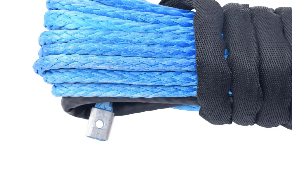 شحن مجاني الأزرق 10 مللي متر * 30 m الاصطناعية حبل رفع ، مرفاع القارب كابل ، الأطياف ونش خط