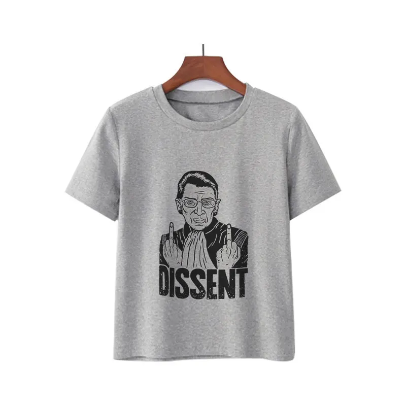 Женская футболка с коротким рукавом Tumblr Ruth Bader графическим рисунком и надписью I