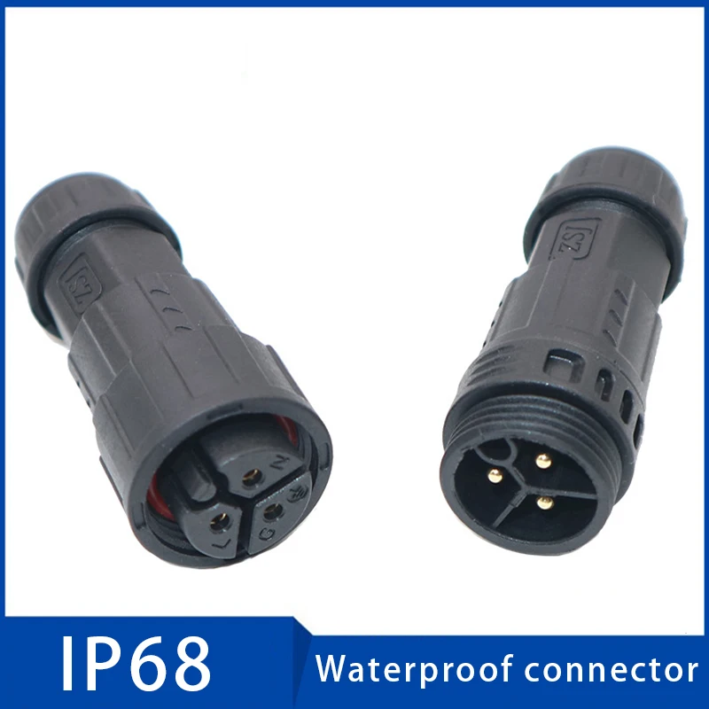 

20A Waterproof Connector Aviation Plug 2 3 4 5 6 7 8 9 Pin IP68 Cable Connectors for New Energy System Light Electronics