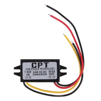 

5.5X2.5DC 5V Car Charger Male Converter CPT Car Step Regulator Non-isolated Buck Module Power Converter Accessories