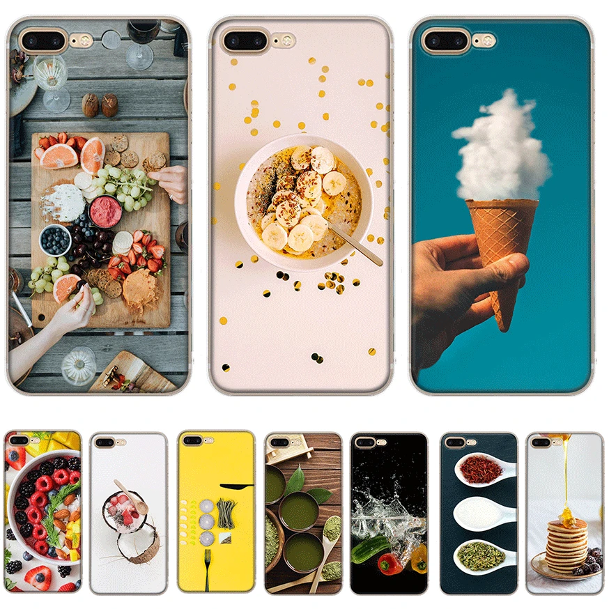 Чехол для мобильного телефона Desxz Food iPhone 6 6s 7 8 Plus 11 Pro X XS Max 5 5S SE |