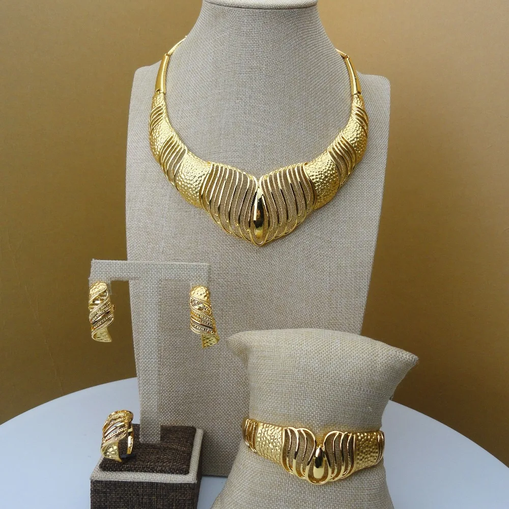 

Yuminglai 2019 African Luxury Jewelry Sets Dubai Jewelry Sets for Women FHK5603
