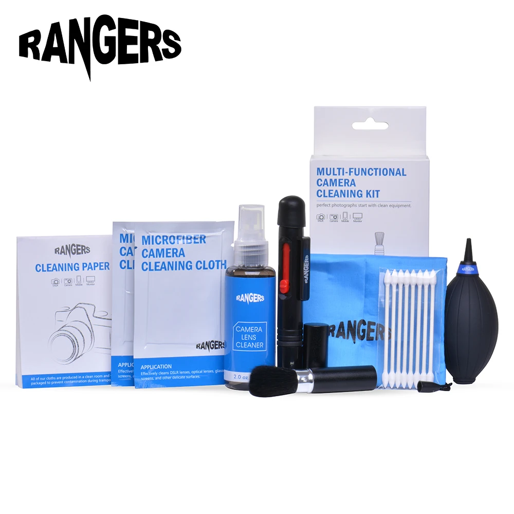 Rangers 8 in 1 Professional Camera Cleaning Kit Pro Set for Canon Nikon