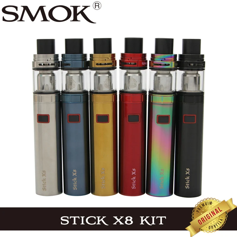 

Original SMOK Stick X8 Vape Pen Kit with 3000mah Battery 4ml TFV8 X-Baby Tank with X Baby M2 X4 Electronic Cigarette Vaporizer