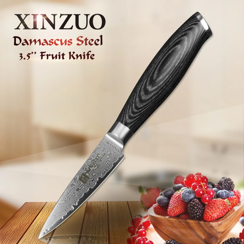 XINZUO 3.5" inch Paring Knife Japan 67 Layers Damascus Steel Kitchen