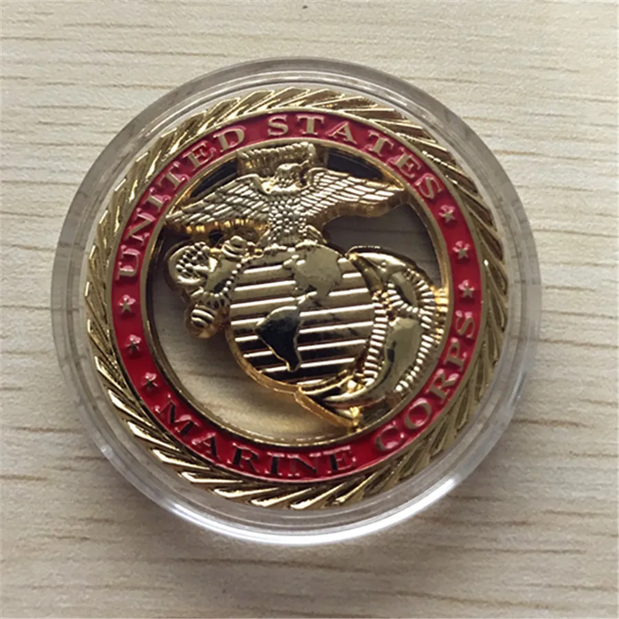 USMC морской корпус США основные ценности наградная монета s памятная монета